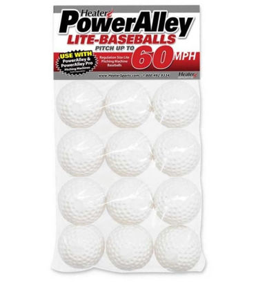 Picture of PowerAlley 60 MPH White Lite Baseballs (Out of Stock)