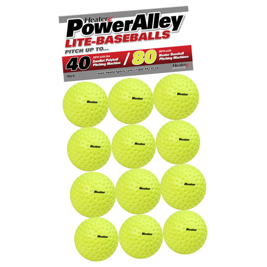 Picture of PowerAlley 80/Sandlot 40 MPH Lite Baseballs